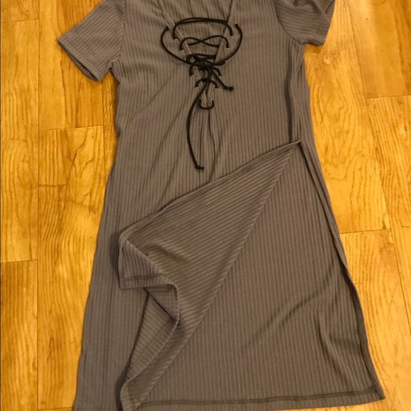 😍Lace up front with a side slit top - Picture 4 of 7